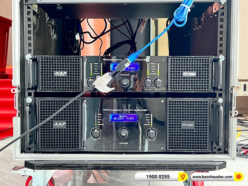 Lắp đặt dàn Line Array cho hội trường trị giá 250 triệu tại Trung tâm Văn hóa Huyện Nam Sách - Hải Dương