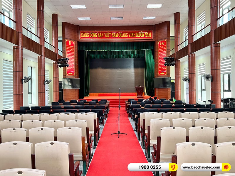 Lắp đặt dàn Line Array cho hội trường trị giá 250 triệu tại Trung tâm Văn hóa Huyện Nam Sách - Hải Dương