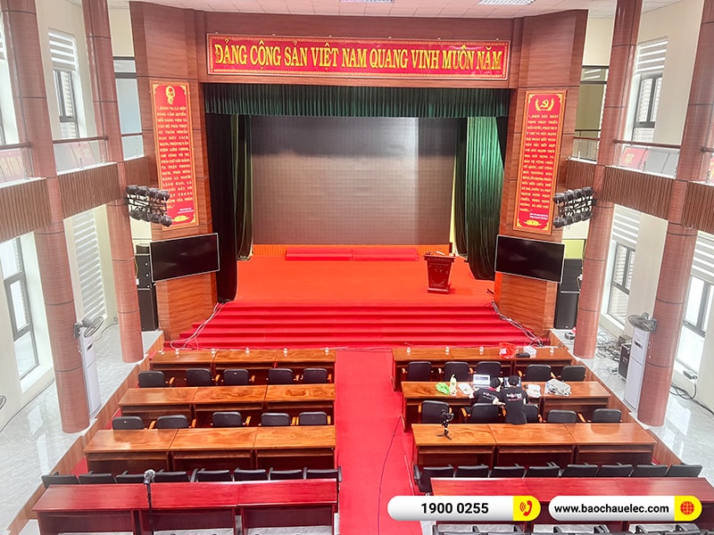 Lắp đặt dàn Line Array cho hội trường trị giá 250 triệu tại Trung tâm Văn hóa Huyện Nam Sách - Hải Dương