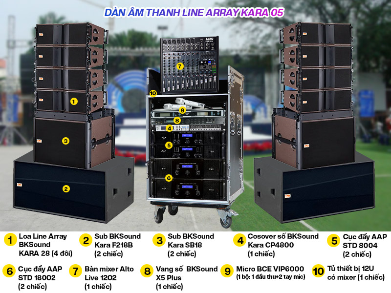 D&agrave;n &acirc;m thanh Line Array Kara 04