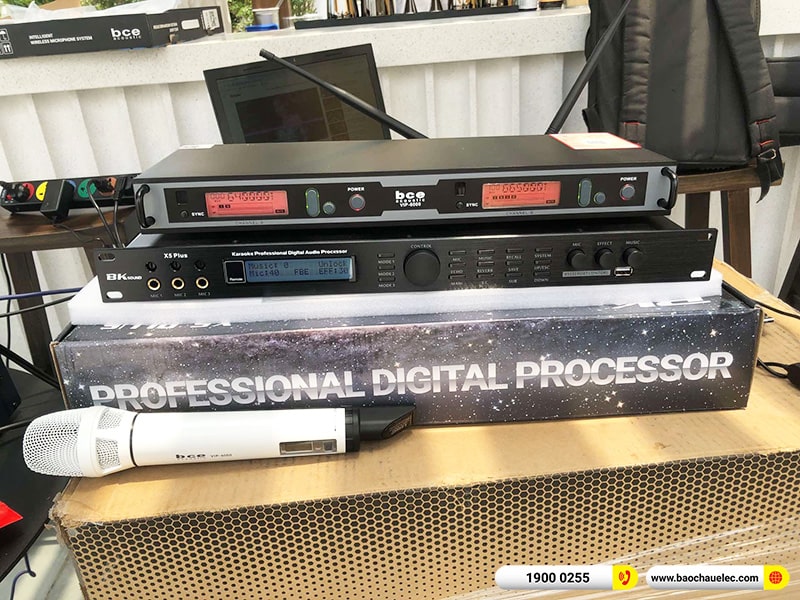 Lắp đặt dàn karaoke, loa cột di động JBL trị giá gần 110 triệu cho khách sạn tại Đà Nẵng