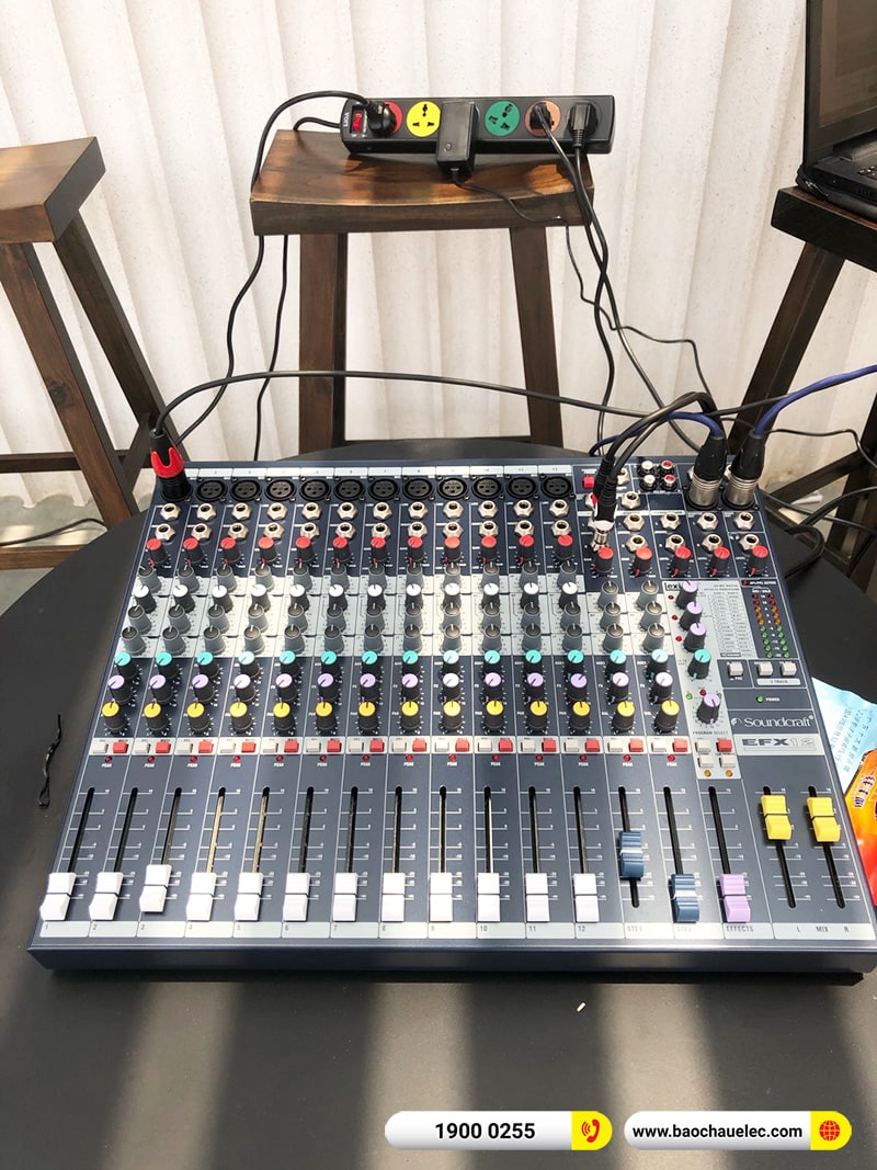 Lắp đặt dàn karaoke, loa cột di động JBL trị giá gần 110 triệu cho khách sạn tại Đà Nẵng