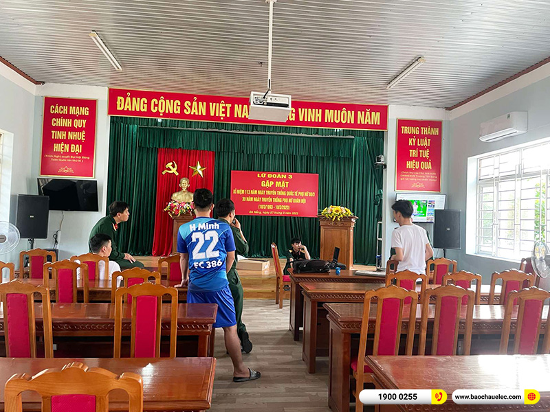 Lắp đặt dàn âm thanh hội trường cho Lữ Đoàn 3 tại Đà Nẵng