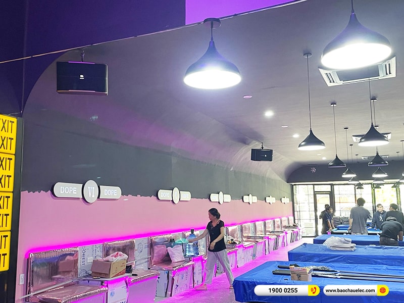 Lắp đặt dàn âm thanh JBL 70tr cho quán Dope Billiards Museum tại Đồng Nai