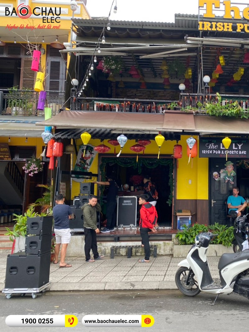 Lắp đặt dàn Array trị giá hơn 70 triệu cho quán The LyLy Irish Pub & Sprots Bar tại Hội An