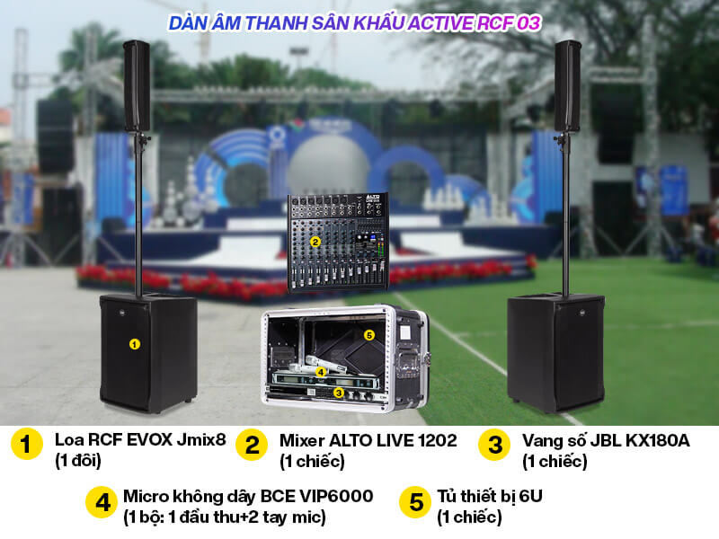 Dàn âm thanh sân khấu Active RCF 03