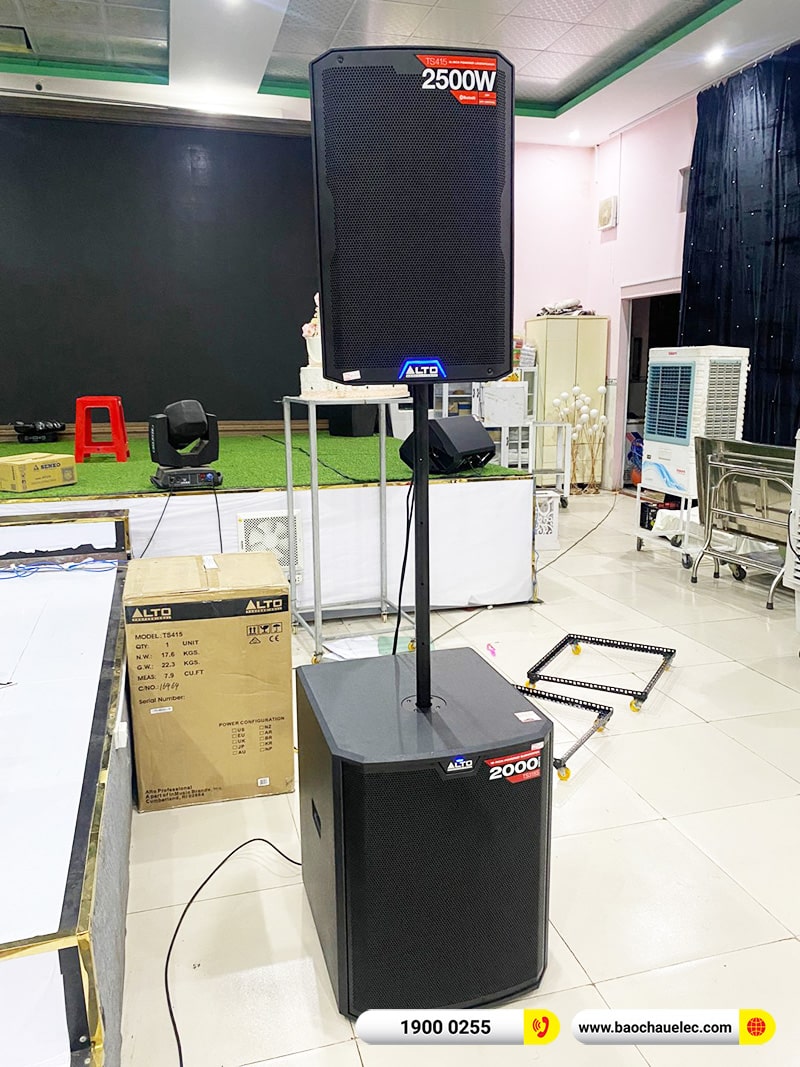 Lắp đặt dàn âm thanh 180tr cho TT Tiệc cưới Thanh Bình tại Đồng Nai