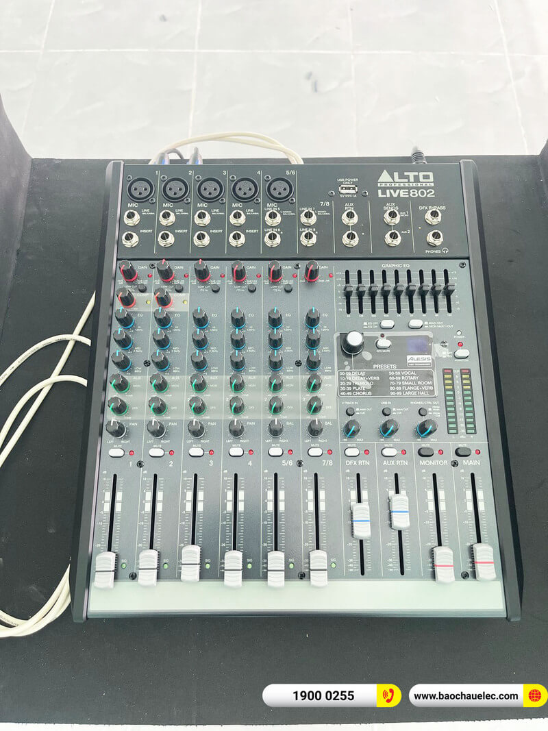 Lắp đặt dàn âm thanh hội trường gần 84tr cho Trường PT DTBT THCS Nguyễn Văn Linh ở Ninh Thuận