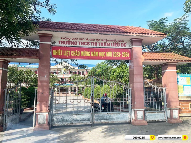 Lắp đặt dàn âm thanh hơn 70tr cho trường THCS Thị trấn Liễu Đề tại Nam Định