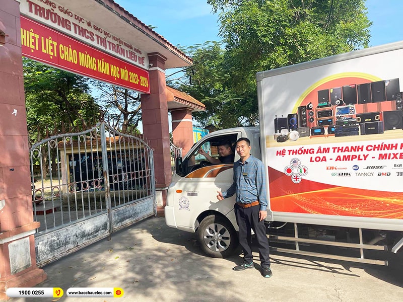Lắp đặt dàn âm thanh hơn 70tr cho trường THCS Thị trấn Liễu Đề tại Nam Định