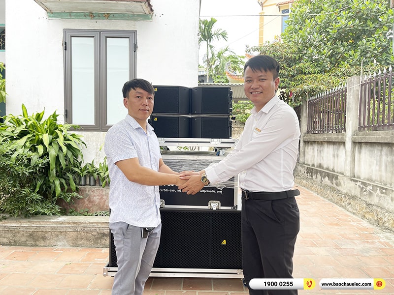 Lắp đặt dàn Line Array Actpro sự kiện, đám cưới trị giá 106tr cho anh Đại tại Hà Nội