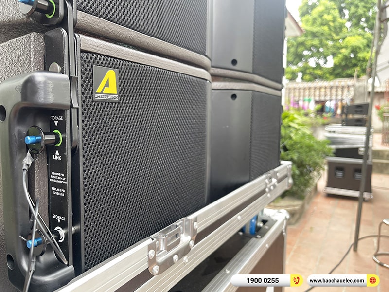 Lắp đặt dàn Line Array Actpro sự kiện, đám cưới trị giá 106tr cho anh Đại tại Hà Nội