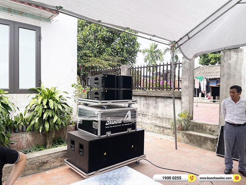 Lắp đặt dàn Line Array Actpro sự kiện, đám cưới trị giá 106tr cho anh Đại tại Hà Nội