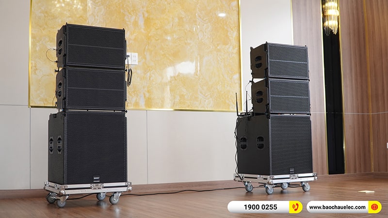 Lắp đặt dàn Line Array Temeisheng hơn 55tr cho ngân hàng BIDV tại Nam Định
