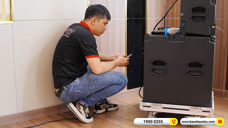 Lắp đặt dàn Line Array Temeisheng hơn 55tr cho ngân hàng BIDV tại Nam Định