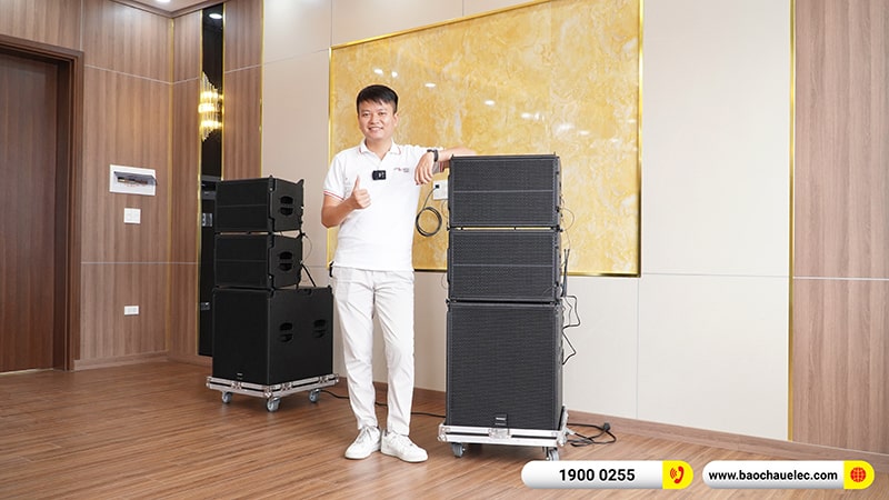 Lắp đặt dàn Line Array Temeisheng hơn 55tr cho ngân hàng BIDV tại Nam Định