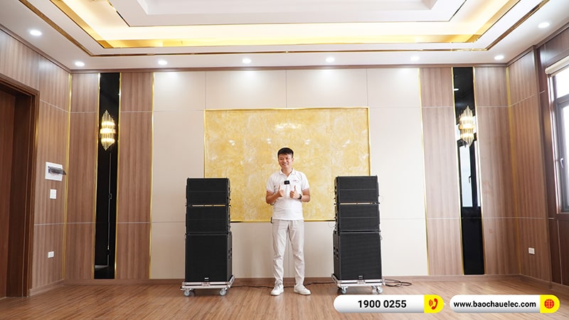 Lắp đặt dàn Line Array Temeisheng hơn 55tr cho ngân hàng BIDV tại Nam Định