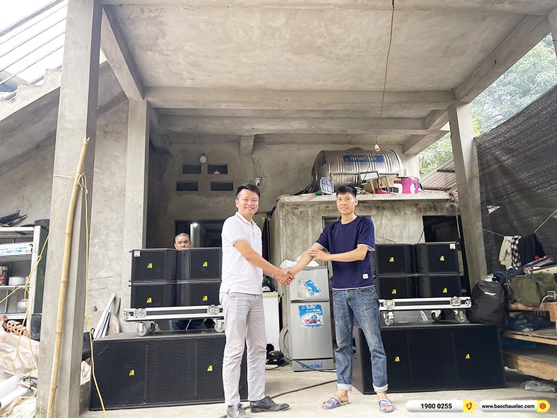 Lắp đặt dàn Line Array Actpro sự kiện, đám cưới hơn 133tr cho anh Ký tại Sơn La