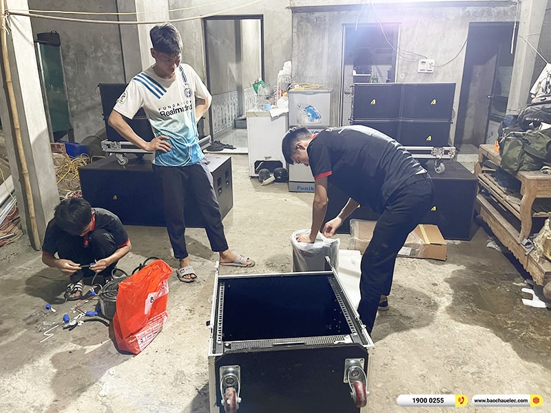 Lắp đặt dàn Line Array Actpro sự kiện, đám cưới hơn 133tr cho anh Ký tại Sơn La