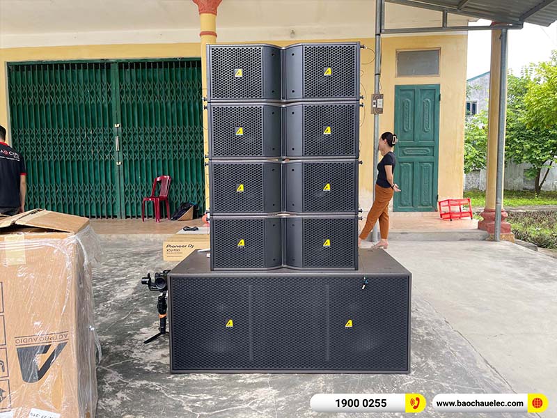 Lắp đặt dàn Line Array Actpro 200tr cho anh Quý tại Ninh Bình
