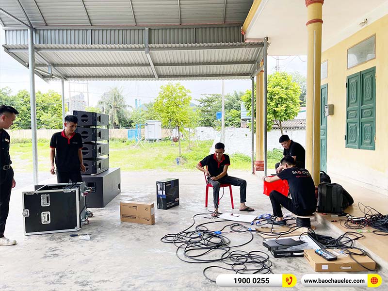 Lắp đặt dàn Line Array Actpro 200tr cho anh Quý tại Ninh Bình