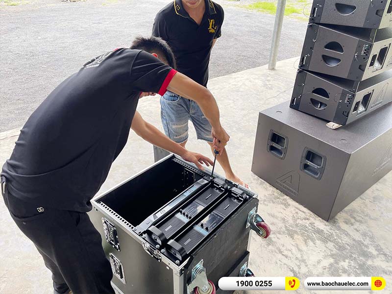 Lắp đặt dàn Line Array Actpro 200tr cho anh Quý tại Ninh Bình