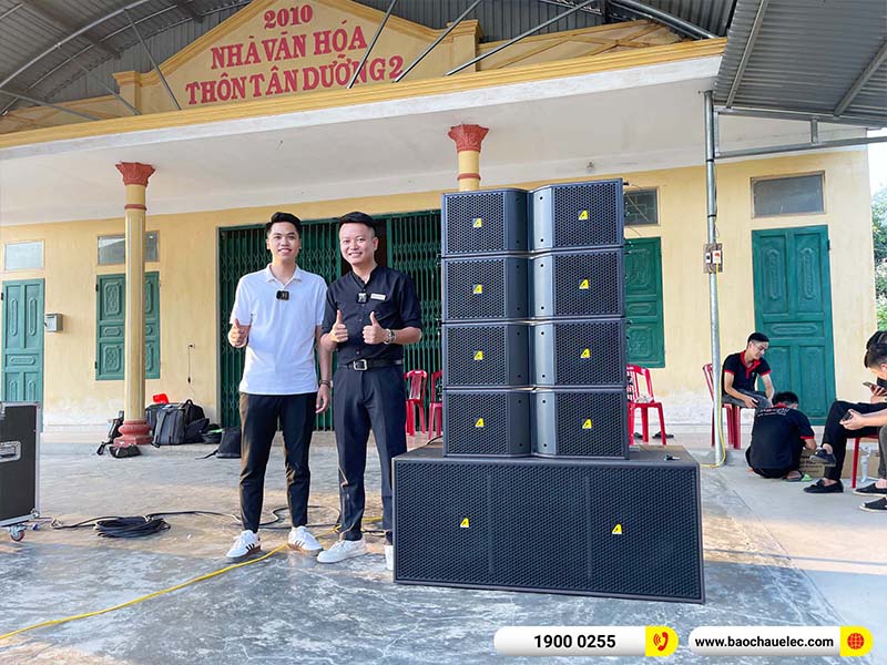 Lắp đặt dàn Line Array Actpro 200tr cho anh Quý tại Ninh Bình