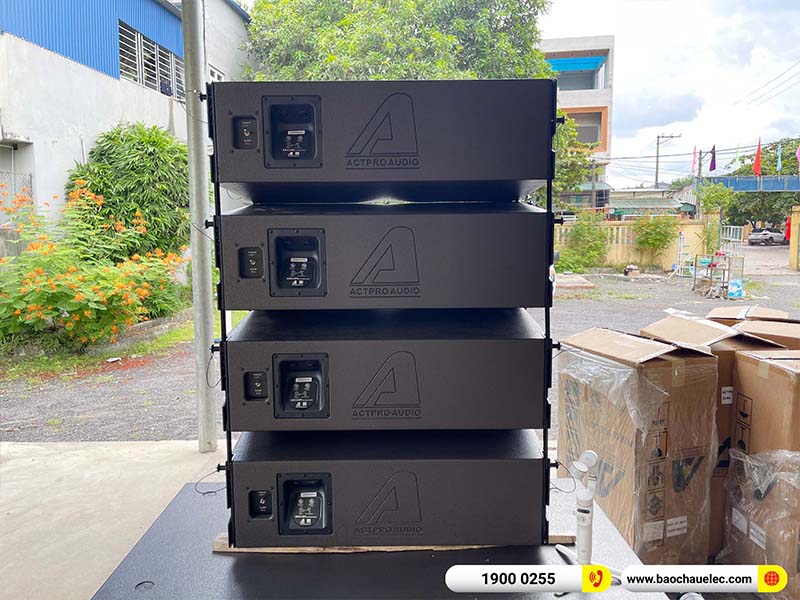 Lắp đặt dàn Line Array Actpro 200tr cho anh Quý tại Ninh Bình