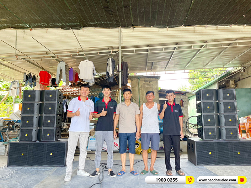 Lắp đặt d&agrave;n Line Array Actpro trị gi&aacute; hơn 180 triệu cho anh Thảo tại Nghệ An