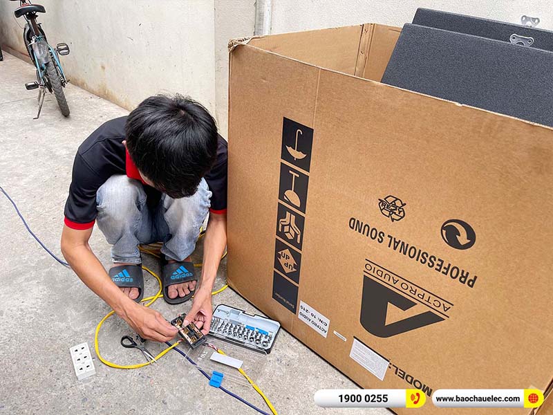 Lắp đặt d&agrave;n Line Array Actpro 106tr cho anh Thiện tại H&agrave; Nội