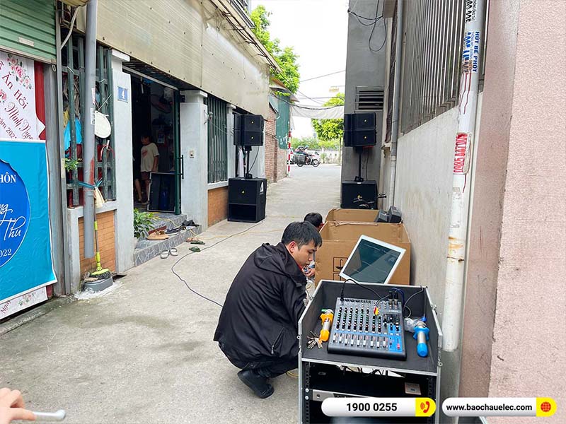 Lắp đặt d&agrave;n Line Array Actpro 106tr cho anh Thiện tại H&agrave; Nội