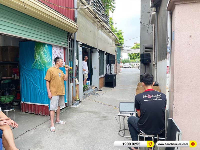 Lắp đặt d&agrave;n Line Array Actpro 106tr cho anh Thiện tại H&agrave; Nội