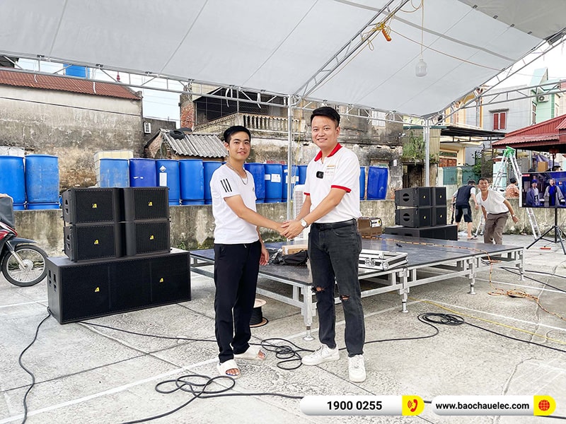 Lắp đặt d&agrave;n Line Array Actpro 167tr cho anh Thức tại Hải Dương