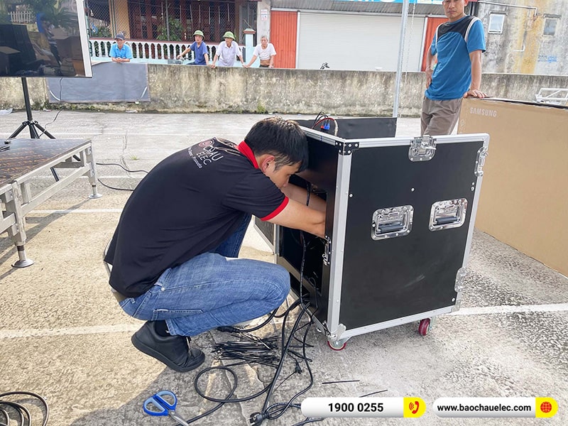 Lắp đặt d&agrave;n Line Array Actpro 167tr cho anh Thức tại Hải Dương