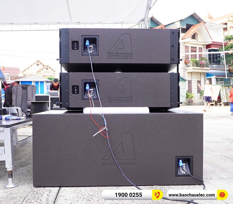 Lắp đặt d&agrave;n Line Array Actpro 167tr cho anh Thức tại Hải Dương