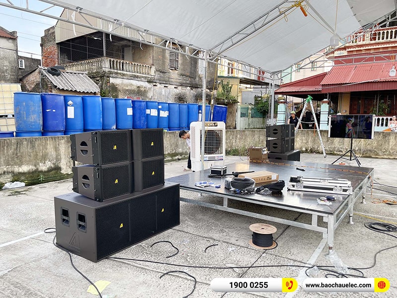 Lắp đặt d&agrave;n Line Array Actpro 167tr cho anh Thức tại Hải Dương