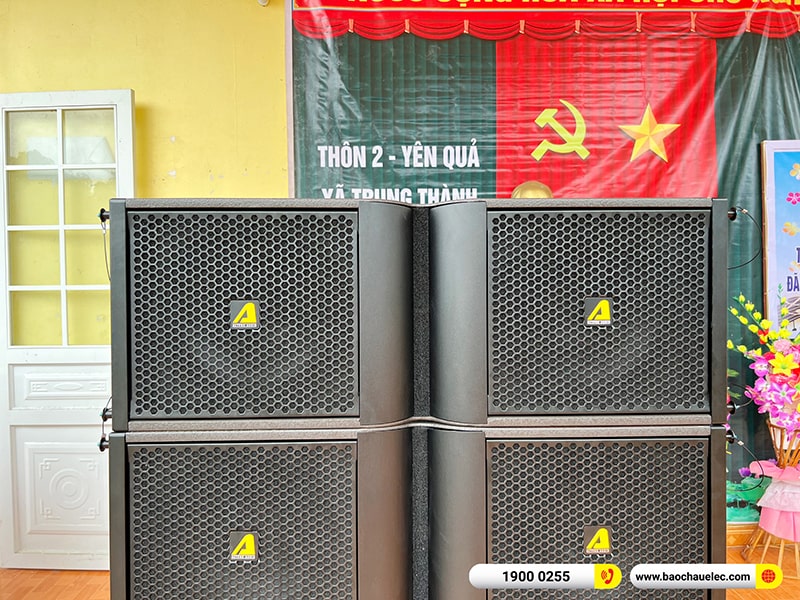 Lắp đặt d&agrave;n Line Array Actpro trị gi&aacute; 200 triệu cho anh Tươi tại Thanh H&oacute;a
