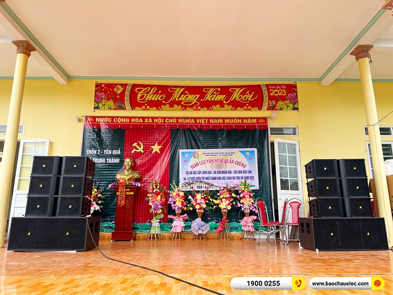 Lắp đặt d&agrave;n Line Array Actpro trị gi&aacute; 200 triệu cho anh Tươi tại Thanh H&oacute;a