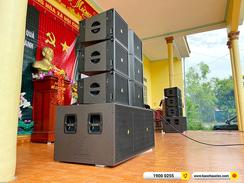 Lắp đặt d&agrave;n Line Array Actpro trị gi&aacute; 200 triệu cho anh Tươi tại Thanh H&oacute;a