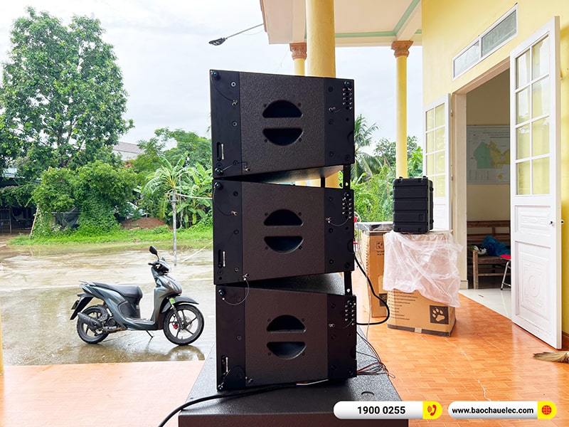 Lắp đặt d&agrave;n Line Array Actpro trị gi&aacute; 200 triệu cho anh Tươi tại Thanh H&oacute;a