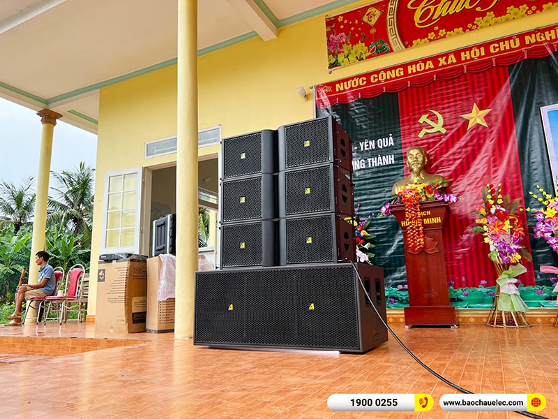 Lắp đặt d&agrave;n Line Array Actpro trị gi&aacute; 200 triệu cho anh Tươi tại Thanh H&oacute;a