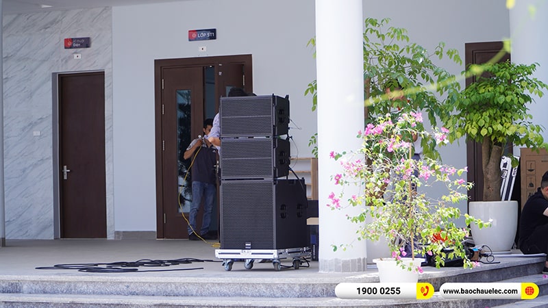 Lắp đặt dàn Line Array trị giá hơn 80 triệu cho Trường TH Times School tại Hà Nội