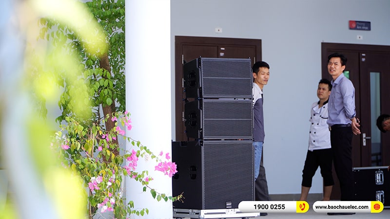 Lắp đặt dàn Line Array trị giá hơn 80 triệu cho Trường TH Times School tại Hà Nội