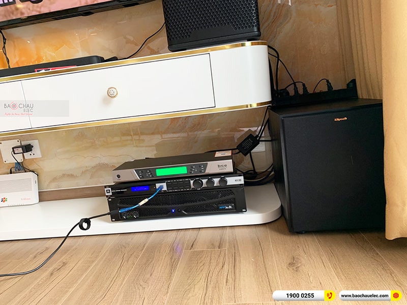Lắp đặt dàn karaoke trị giá khoảng 70 triệu cho anh Chiến tại Hưng Yên