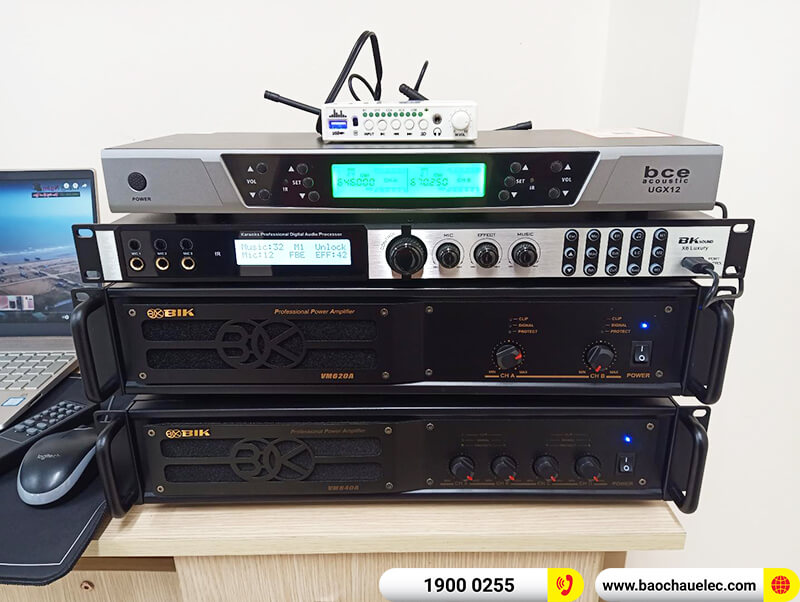 Lắp đặt d&agrave;n karaoke trị gi&aacute; hơn 75 triệu đồng cho anh Chiến ở H&agrave; Nội