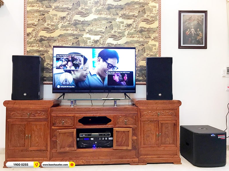 Lắp đặt d&agrave;n karaoke trị gi&aacute; gần 100 triệu cho anh Chỉnh tại Nam Định