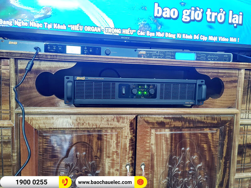 Lắp đặt dàn karaoke trị giá khoảng 75 triệu cho anh Công ở Thanh Hóa