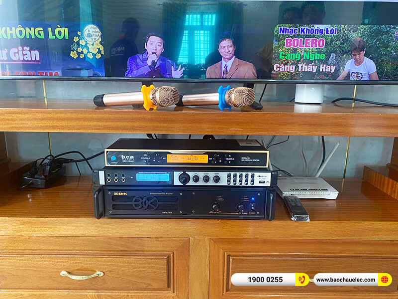 Lắp đặt d&agrave;n karaoke trị gi&aacute; gần 60 triệu cho anh Cương tại Hải Dương