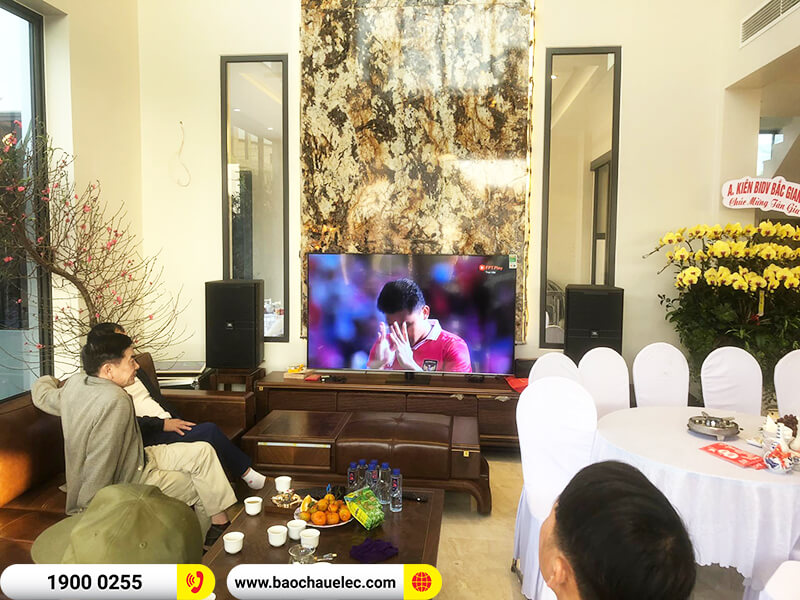 Lắp đặt d&agrave;n karaoke trị gi&aacute; gần 120 triệu cho anh Cường ở Bắc Giang