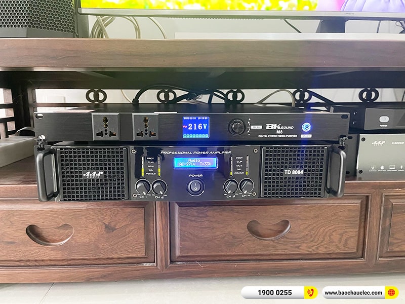 Lắp đặt d&agrave;n karaoke trị gi&aacute; gần 80 triệu cho anh Cường tại B&igrave;nh Dương